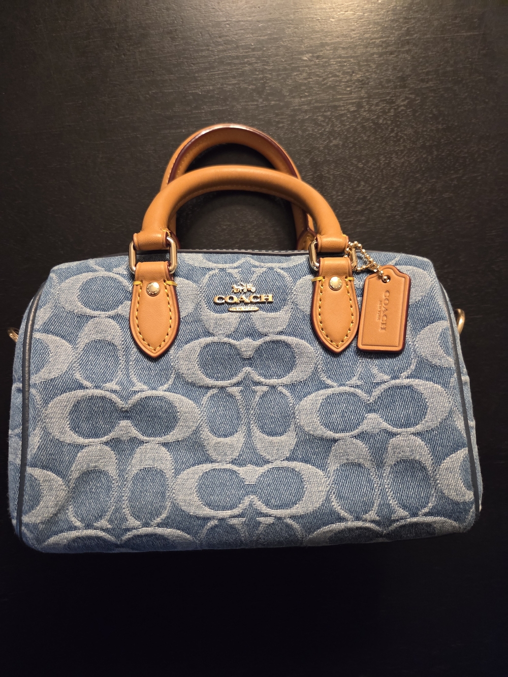 Coach Denim Mini Rowan - Picture 2 of 11